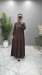 Alya Medine İpeği Elbise Vizon