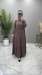 Alya Medine İpeği Elbise Gül